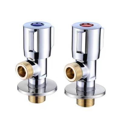 China Modern Copper Stop Valve Angle Hot And Cold Water Stop Valve Quick Open Valve For Bathroom Kitchen Toilet 1/2 Sink for sale