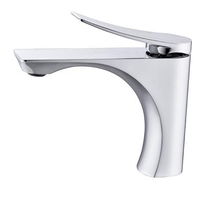 China Metered Faucets Black/Chrome/Gray/Gold Finish Single Bathroom Sink Faucet Handle Basin Faucet Wash Faucet Bathroom Mounted Basin Faucet for sale