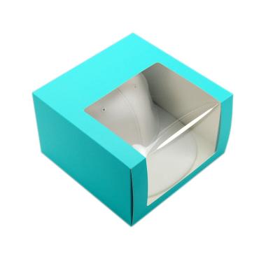 China Recycled Materials Custom Box With Logo Baby Shoes Packaging Box With Window for sale