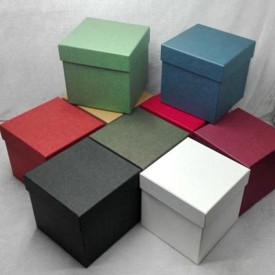 China Custom Recycled Materials 1/2/4 Piece Candle Paper Box With Lid And Raw Paper Gift Box For Candle Packaging Box for sale