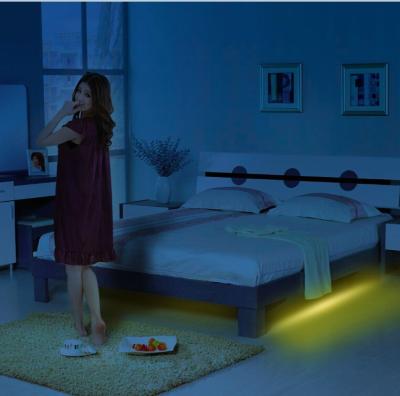 China Beds Hotel Home SMD3528 Led Strip Light Sensor Switch Led Bed Light With CE RoHs for sale