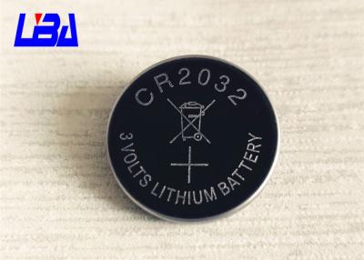 China Standard 3.0g Lithium Cell Battery , 240mAh Cr2032 3v Battery  For Camera for sale