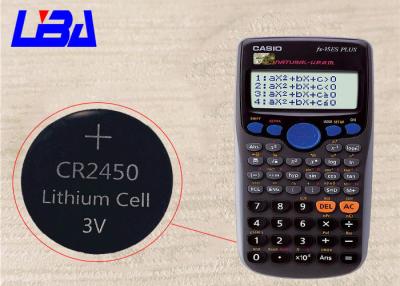 China Haga calendarios dren 600mAh del poder verde de la batería de ión de litio de las calculadoras Mno2 el alto en venta