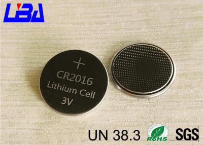 China 75mAh CR2016 Button Batteries Coin Lithium-Manganese Dioxide for sale