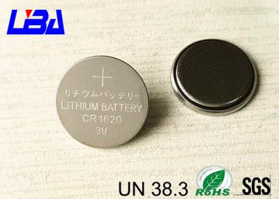 China High Capacity CR1620 Lithium Button Batteries Light Weight 75mAh  47kΩ for sale