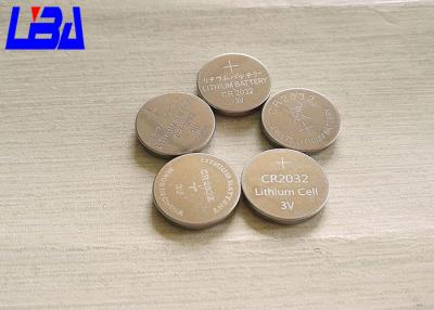 China Button CR2032 Mno2 Lithium Ion Battery Cell  Non Rechargeable Light Weight for sale