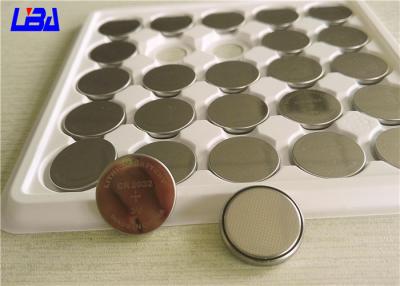 China Duration 1280h 3v Lithium Battery , High Drain Cr2032 Rechargeable Button Cell Batteries for sale