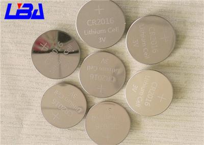 China Button Cell Battery 90mAh Duration 1020h , Cr2016 3v Battery For Electronic Toys for sale