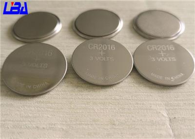 China Cell Coin CR2016 Button Batteries High Energy Density Light Weight for sale