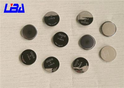 China High Capacity Cr2016 3v Lithium Battery , Standard  CR2016 Coin Cell Battery for sale