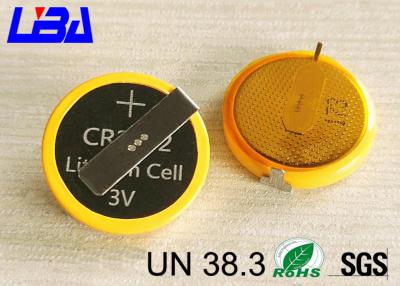 China Switch Board Coin Cell Battery With Solder Tab , Customized 3v Button Cell for sale