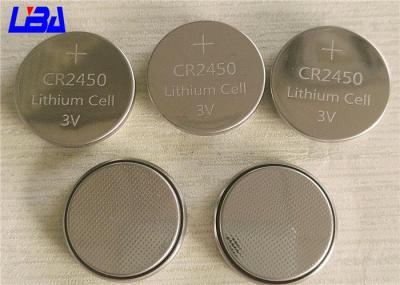 China Long Life Durable CR2450 Button Battery Rechargeable 600mAh 3V for sale