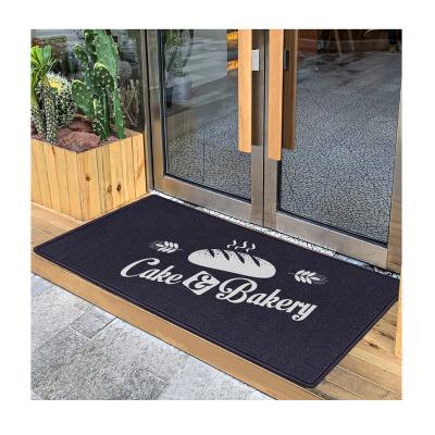 China Custom Made Custom Indoor Entrance Mat Carpet Customized Printing ALLEVI Carpet Logo For Studio Living Room for sale