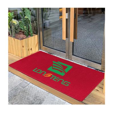 China Custom Custom Made Custom Logo Welcome Shop Entrance Mats Rugs Kitchen Flooring Commercial Carpet Rugs for sale