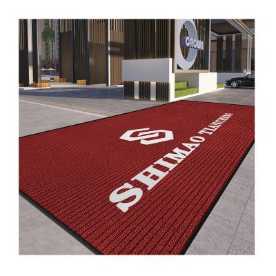 China Custom Made Carpet ALLEVI High Quality Heavy Duty Made in China Custom Carpet Anti-Slip Outdoor Door Mat for sale