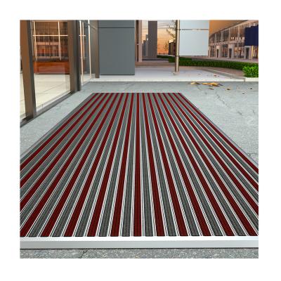 China Durable Aluminum Alloy Reception Entrance Door Mat For Office Hospital Commercial Area for sale