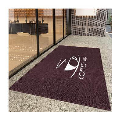 China Custom Made Custom Home Mats With Rubber Backing Carpet Door Floor Mat Indoor Outdoor Entryway for sale