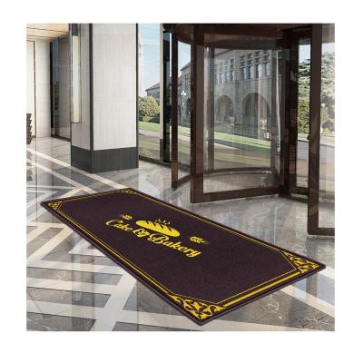 China Custom Custom Logo Door Mat Outdoor Floor Home Anti Slip Carpet Printed Carpet For Commercial Area for sale