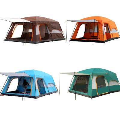 China Large 8-10 Person Camping Tent Durable Waterproof 2 Bedroom Large Size Outdoor Camping Tent Travel Tent For Family for sale