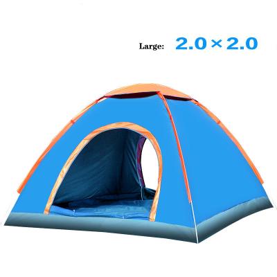 China Durable 3-4 People Quick-open Tent Outdoor Camping Free To Build Park Beach Leisure Tent for sale