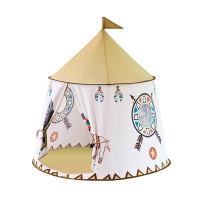 China Easy Foldable Kids Play Toy Game House Princess Castle Shade White Tent Indoor Play Tent for sale