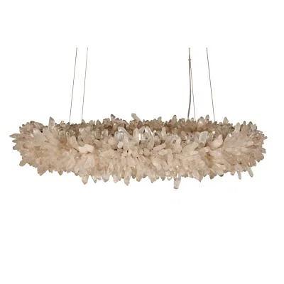 China Modern Led Natural Crystal Handmade Lighting Chandelier The Crystal Design For Home Decoration for sale