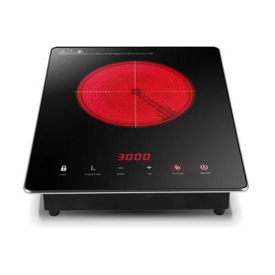 China 220V Square Commercial Induction Cooker 2000w with Piezoelectric Ceramic Ignition for sale