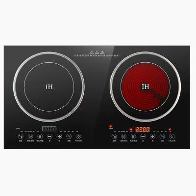 China 2 Burner Plates Gas Stove and Electric Double Stove Induction Cooker for Kitchen Cooking for sale