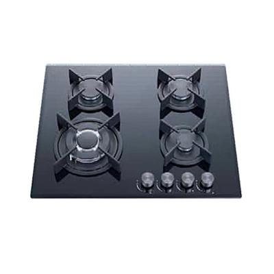 China Built-in 60cm Gas Cooktop with Tempered Glass Surface Material and 4 Burners for sale