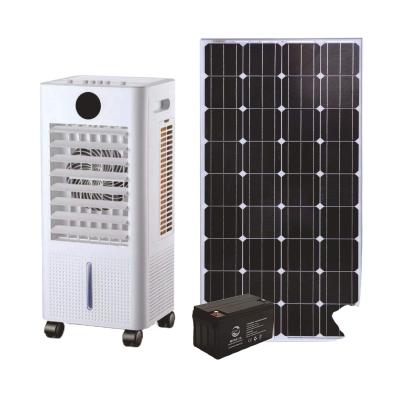 China Room Portable 12V/24V Solar Cooler Fan with Evaporative Air Conditioning 515*350*915mm for sale