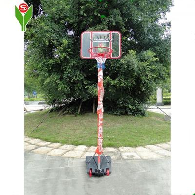 China Gymnasium Indoor Outdoor Plastic Outdoor Height Adjustable Basketball Stand For Primary School for sale