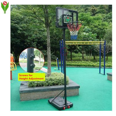 China PE Sports Plastic Outdoor Removable Basketball Stand For Kids for sale