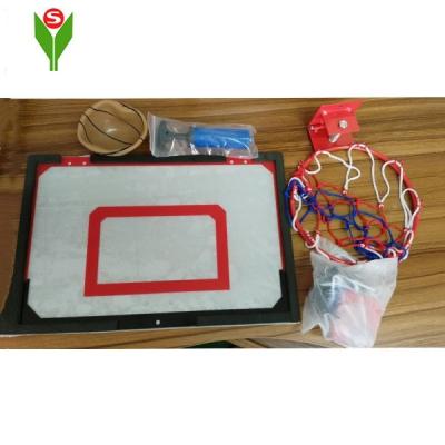 China Adjustable Plastic Mini Portable Basketball Hoop With Bracket For Kids for sale