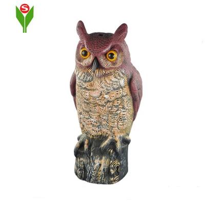 China Home Deocration Owl Decoy Head Turned To Hunt Household Owl Decorative for sale