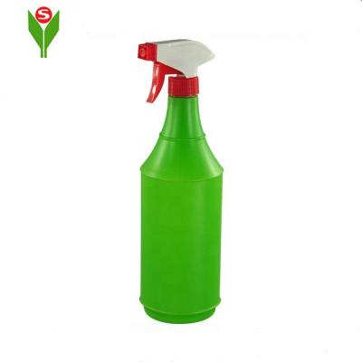 China 1000ml PE Sprayer Cleaning Liquid Plastic Bottle For Household Or Garden for sale