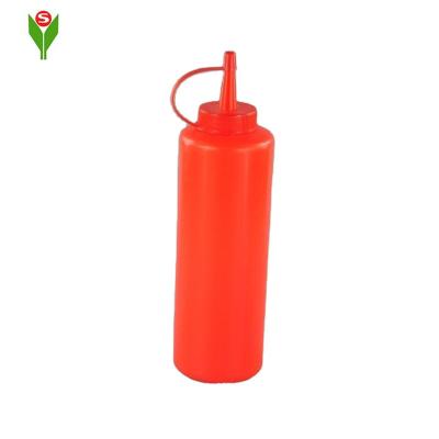 China Plastic Sauce Packing Plastic Squeeze Bottle 14oz Ketchup / Tomato Sauce Sauce For BBQ for sale