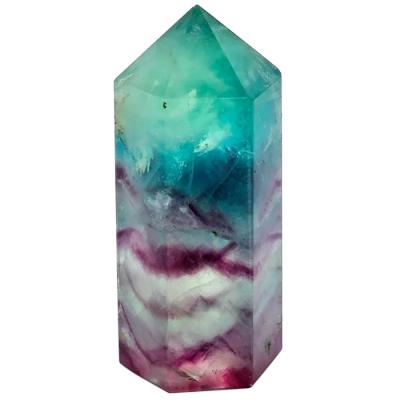 China Europe Beautiful Natural Fluorite Quartz Crystal Energy Wand Points For Sale for sale