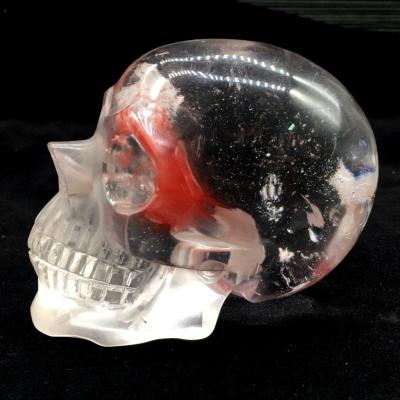 China Europe semi precious stone melted big craft craving Crystal Ghost Skulls for sale