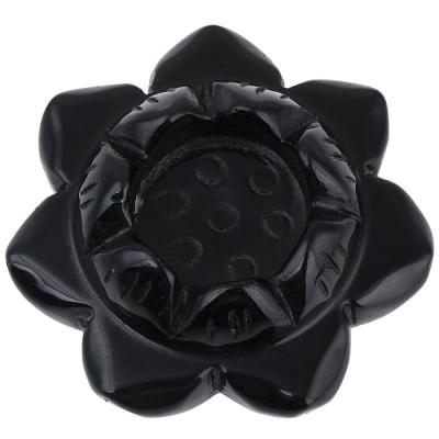 China Wholesale Natural Black Obsidian Quartz Crystal Magic Small Ceramic Candle Holder From China for sale