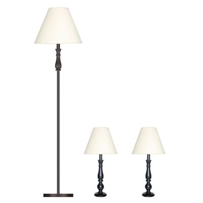 China EUROPEAN Modern Hotel Chrome Plated Floor Lamp And Table Lamps Lamp Sets for sale