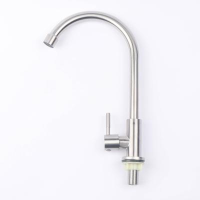 China Other Household Sus403 Stainless Flexible Kitchen Sink Faucet Single Handle Kitchen Faucet for sale