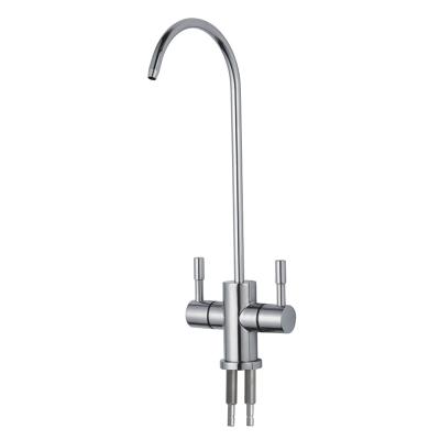 China Other High Quality Sus403 Faucet Taps Stainless Steel Double Handle Faucet Water Tap Purifier for sale