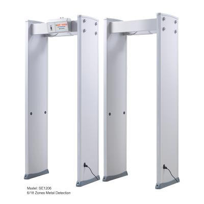 China Safeagle High Sensitive Led Display Walkthrough Gate 18 Zone Door Frame Metal Detector Use for Security Body Check for sale