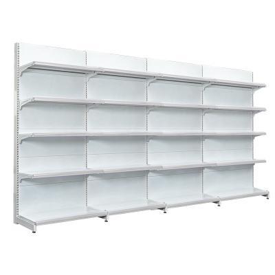 China 5 Layer Single Side Supermarket Shelf CE Certification Approved Steel Commercial Product Display Shelf Retail Store Merchandise Display Stands Supermarket Shelf for sale