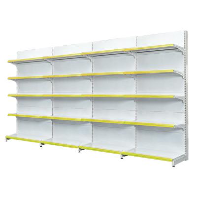 China 5 Layer Supermarket Shelf Single Side CE Approved Retail Store Product Display Stand Supermarket Shelf Merchandiser Displays for sale