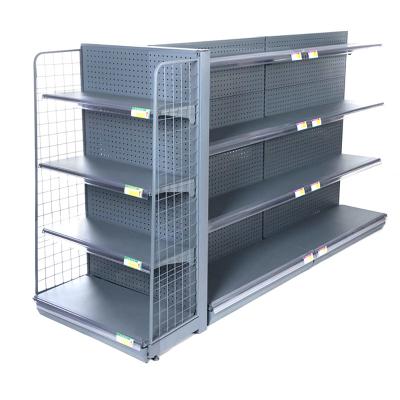 China Good Price Guichang Single Sided Grocery Shelf Wholesale Rack Racks Gondola Shelving Supermarket Shelves Durable Store Shef for sale