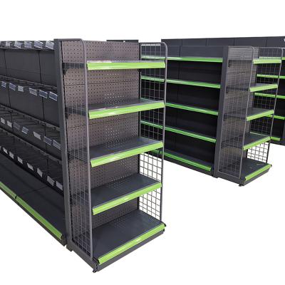 China Good Price Single Sided Wholesale Grocery Retail Display Racks Gondola Shelving Supermarket Shelf For Sale for sale