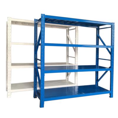 China Warehouse Garage Storage Racks Rustproof Heavy Duty Adjustable Industrial Steel Shelves for sale