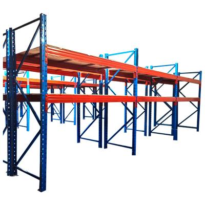 China Corrosion Protection Industrial-Strength 3-Tier Adjustable Steel Storage Pallet Rack For Warehouse for sale