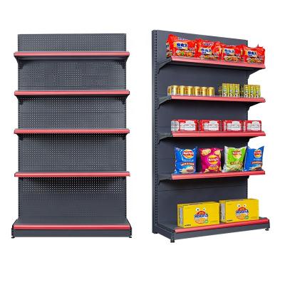 China Guichang Single Sided Shelf Supermarket Shelves Show Steel Grocery Store Gondola Rack Display Grocery Shelves /Racking and Shelving for sale